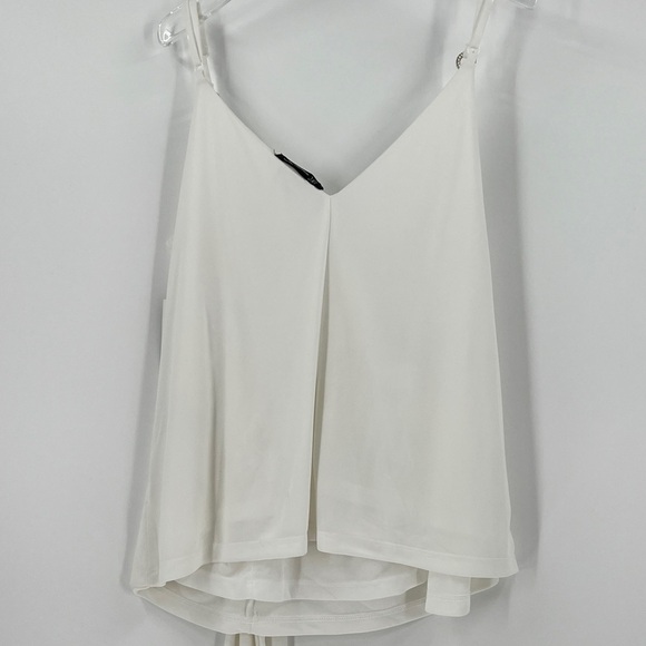 INC International Concepts Women's Plus Size Wrap-Front Tank Top White Sz 0X&3X - Picture 5 of 6